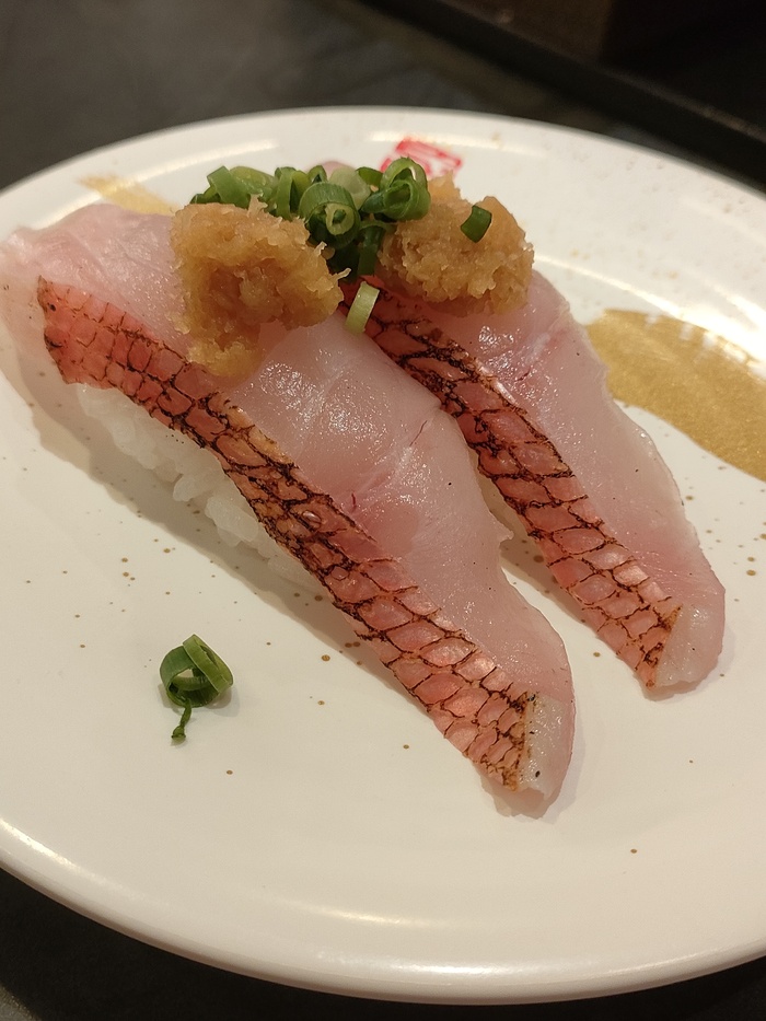 金目鯛の握り寿司です。