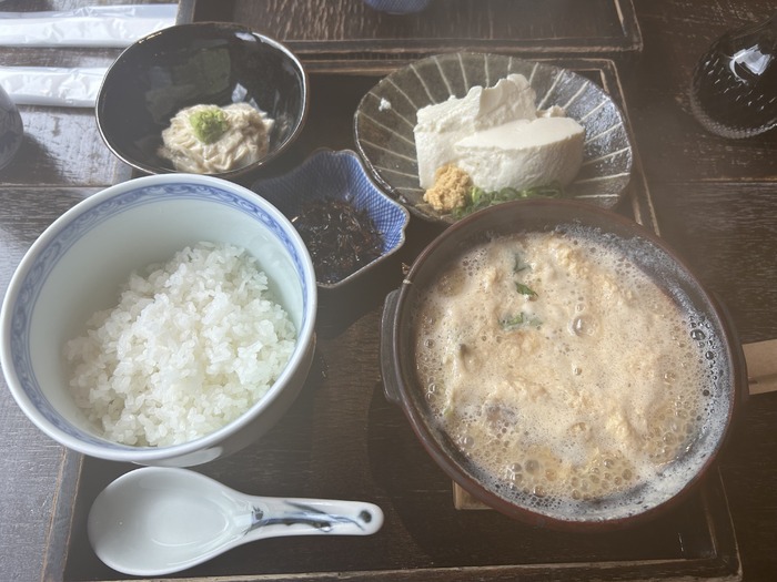 湯葉丼+お豆腐+湯葉刺1800円