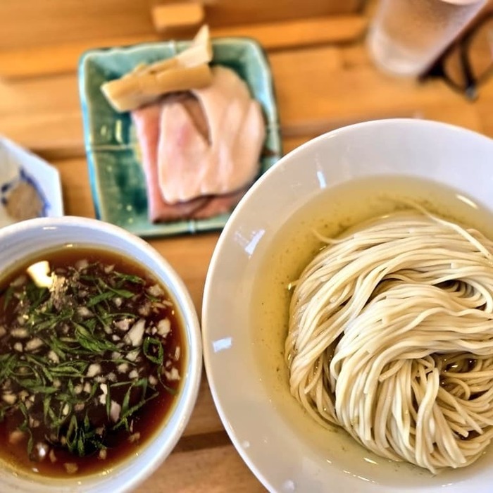 昆布水つけ麺大盛り(醤油)