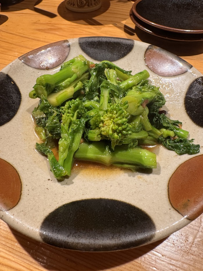 菜の花のオイスター炒め