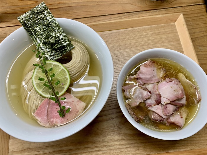 味玉昆布水つけめん ちょい肉増し 塩(大)