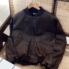 A.PRESSE アプレッセ 24AAP-01-03H Leather Award Jacket A.PRESSE アプレッセ 24AAP-01-03H Leather Award Jacket
