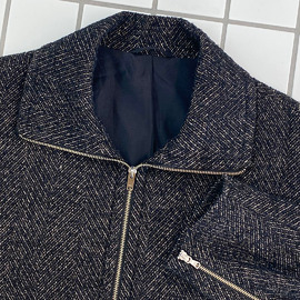 YOKE ヨークYK24SS0692B LINEN ZIP BLOUSON FOG WHITE AURALEE YOKE ヨークYK24SS0692B LINEN ZIP BLOUSON FOG WHITE AURALEE