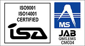 マネージメントシステム国際規格ISO認証を取得いたしました。