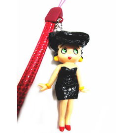 キュージョン ベティ・ブープ ベティちゃん 根付ストラップ キュー